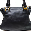 Chloe Paris. Black Leather Special Ltd Edition Gold Tiny Studded Large 