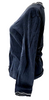 Fendi Italy. Black Cotton Blend Button Front Cardigan Style Top