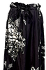 Yohji Yamamoto Japan. Y's. Drawstring Waist, Black, White, Green, Skirt