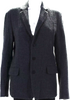 Tomas Maier Milan. (Ex-Bottega Veneta) Gray Wool Long Unlined Fleece Peacoat Jacket