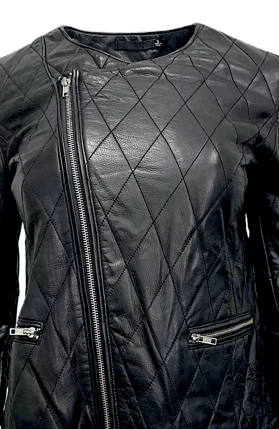 BLK DNM Stockholm/NYC. NEW W/TAG. Black Quilted Leather Jacket