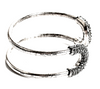 Giles & Brother NY. Vintage Silverplated Crystals Embellishment Cortina Cuff Bracelet