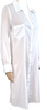 HUMANOID NETHERLANDS. Sister White Lightweight Cotton Long Sleeve Button Front Shirt Dress