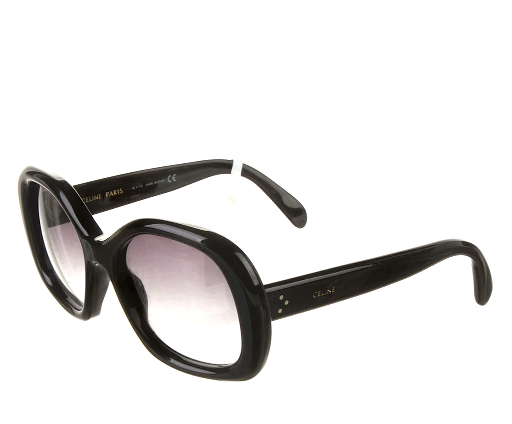 Celine Paris. By HEDI SLIMANE. Black Oversize Gradient Sunglasses