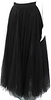 Jenny Packham Couture UK. Black Back Zip Mesh Overlay Long Cocktail Skirt