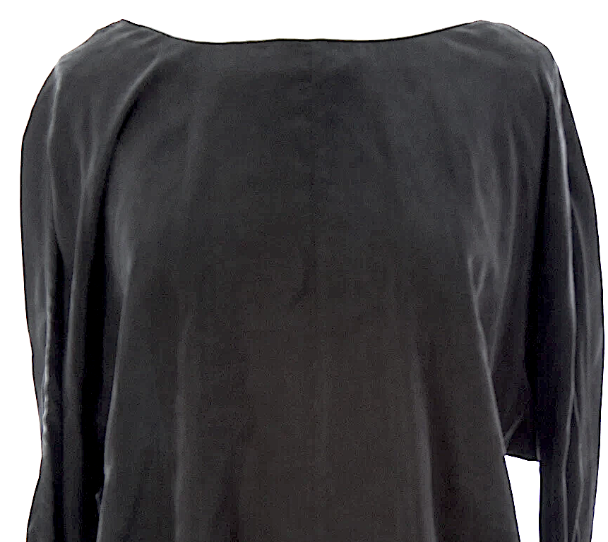 SURFACE TO AIR PARIS. NEW W/TAG. Black V-Cut Back Ana Blouse