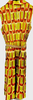 Prada Italy. Multi-Color Pleated Silk Dress