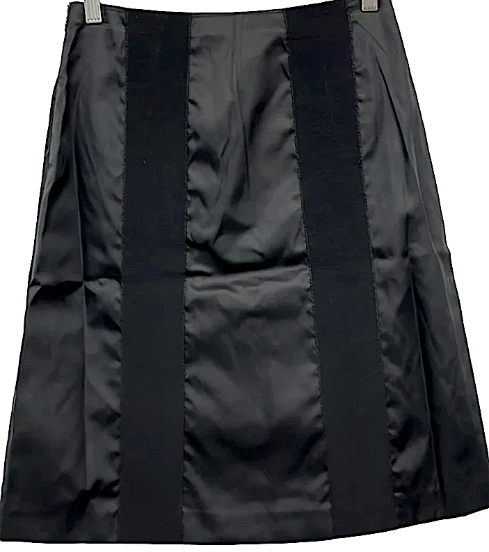 PRADA  ITALY. Black Knee Length Skirt