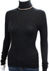 ACNE Studios Sweden. Black Merino Wool Ribbed Turtleneck Pullover Sweater Top