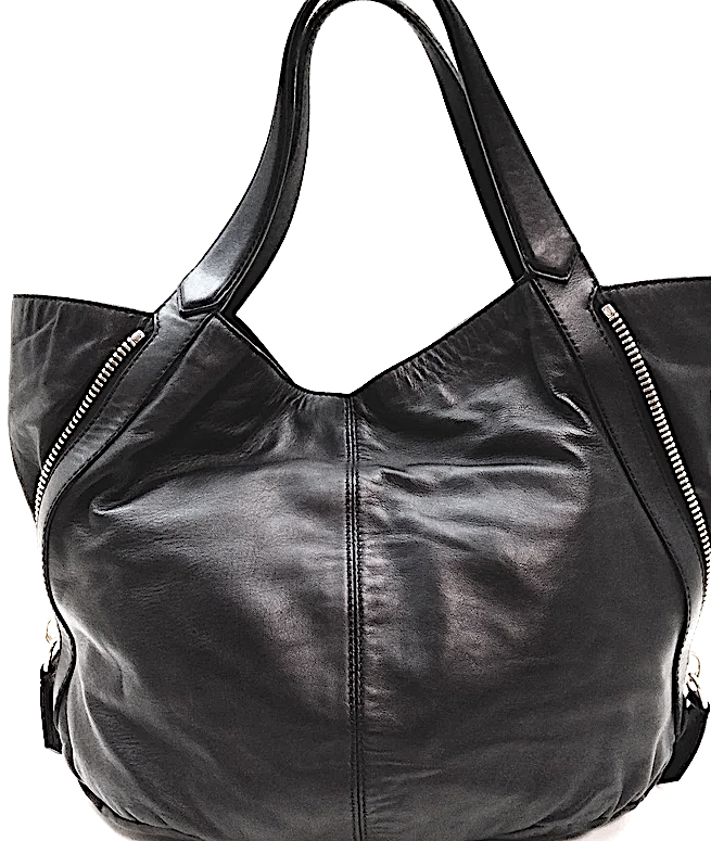 Givenchy Paris. Black Leather Shoulder Bag