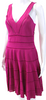 Christian Dior Paris. NEW W/TAGS Magenta Sleeveless Zip Scoop Neck Lined Dress