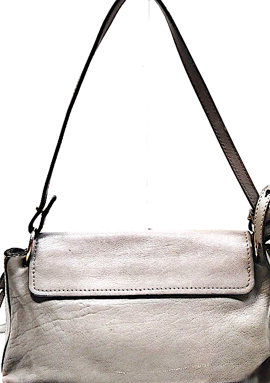 Chloe Paris. Gray Leather Small/Medium Shoulderbag/Handbag