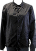 Comme Des Garcons Japan. Logo CDG Black Button Front Collared Tessuto Nylon Jacket