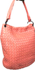 Bottega Veneta Italy. Rare Pink intrecciato Leather Bucket Hobo Style Oval Base Shoulder Bag