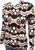 Ulla Johnson NY. Brown/Pink  Ikat Print Long Sleeves Shirt