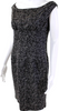 Yves Saint Laurent Paris. Black Silk Scoop Neck Sleeveless Mini Shift Dress