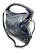 Otaniryuji Japan. Black Lambskin Leather Shoulder Bag w/silver Studded Accents