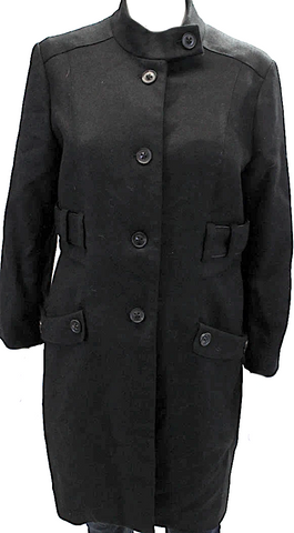 ISSEY MIYAKE JAPAN. zucca Navy Wool Nylon Short Pea Coat