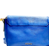 Miu Miu Italy Blue Leather Shoulder Bag