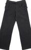 YOHJI YAMAMOTO JAPAN. NOIR. Black Wool Pants Button Accent Pockets