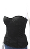Dolce & Gabbana D&G ITALY. Black Cotton Back Zip Strapless Corset Top