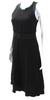 Prada Italy. Black Sleeveless Midi Polyester Tank Dress