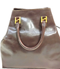 Fendi Italy. Brown Leather Shoulder Bag / Hand Bag