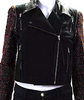 Elizabeth & James NY. (The Row Designer)  Black Long Sleeves Full Zip Moto Jacket