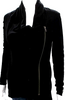 Helmut Lang NY. Black Wool Asymmetric Knit Jacket Black