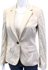 Gucci Italy. Beige Cotton Single Breasted Solid Blazer Jacket