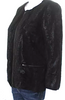 Elizabeth & James NY. (The Row) Black Textured Fur Zipped Long Sleeve Jacket