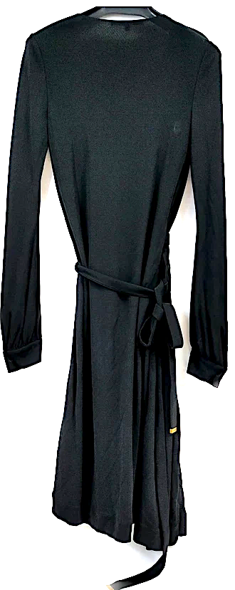 Gucci Italy. Black Silk, Rayon Dress