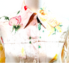 Hermes Paris. Multi Color Silk Button Front Silk Blouse