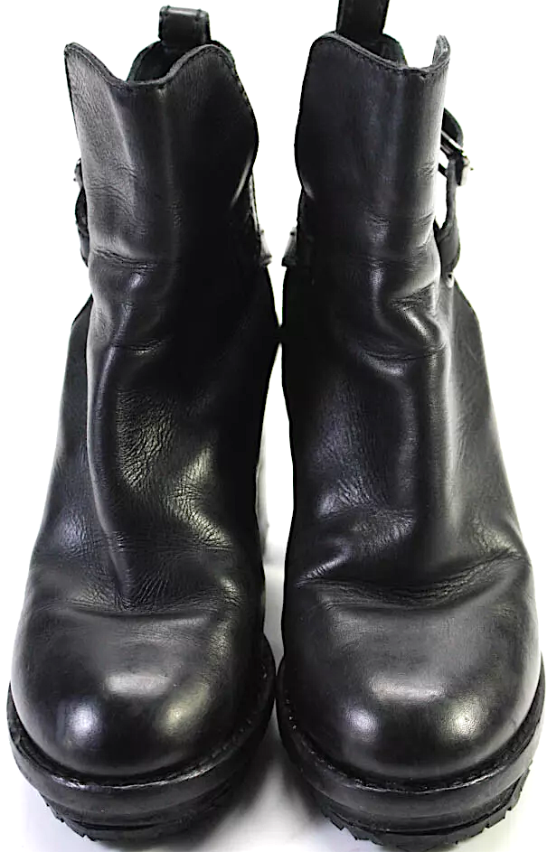 ACNE STUDIOS モンクシューズ37 24SS NEW】Acne Studios_men / レザー レースアップシューズ