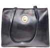 Christian Dior Paris. Black Leather Tote Bag