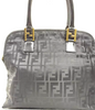 Fendi Italy. Black Tessuto Nylon Zucca FF Logo Shoulderbag / Handbag