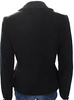 Prada Italy. Black Wool Twill Button Up Blazer Jacket