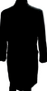 Mayle New York. Black Wool Buttoned Long Sleeve Mid Length Trench Coat