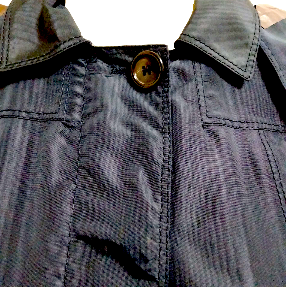 Prada Italy. Midnite Blue Silk/Poly Blend Jacket