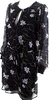 Elizabeth & James NY. Black/White Floral Print Drop Waist Dress