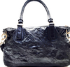 Givenchy Paris. Black Rare Unborn Calf Leather Large Shoulder Bag / Hand Bag