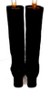 Miu Miu Italy. Black Suede Leather Boots Block 2.5