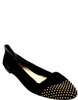 Loeffler Randall NY. Black Suede Studded Suede Ballet Flats