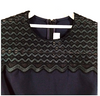 Stella McCartney UK. Navy Blue Rayon, Nylon, Vegan Leather Dress