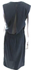 Maison Margiela Paris. MM6. Midnite Blue Navy Silk Crew Neck Shift Dress