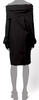 Maison Margiela MM6 Paris. NEW W/O TAG. Black Off-Shoulder Shift Dress