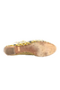 Loeffler Randall NY. Patent Leather Snakeskin Print Ankle Strap Flats