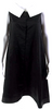 Adeam Japan. NEW. W/TAGS Black Button Front Sleeveless White Collared Prairie Dress