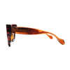 Fendi ITALY. Super Thick Amber Acetate Unisex Sunglasses FF0106 S w/Fendi Box & Case