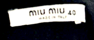 Miu Miu Italy. Vintage A Line Webbing-Trimmed Pleated Mini Skirt Star Button